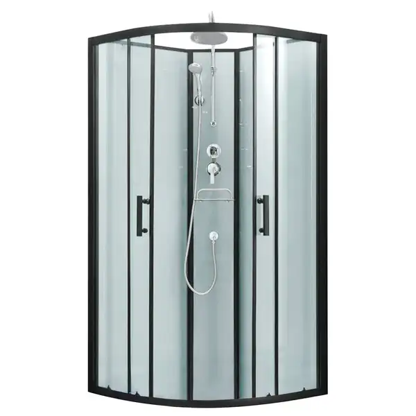 Душевой бокс Lidz Majatek SB90x90.BLA.LOW.TR, стекло прозрачное 5 мм без поддона (LMSB9090BLALOWTR2)