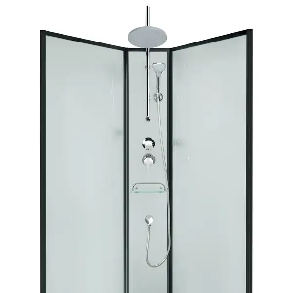 Душевой бокс Lidz Majatek SB90x90.BLA.LOW.TR, стекло прозрачное 5 мм без поддона (LMSB9090BLALOWTR2)