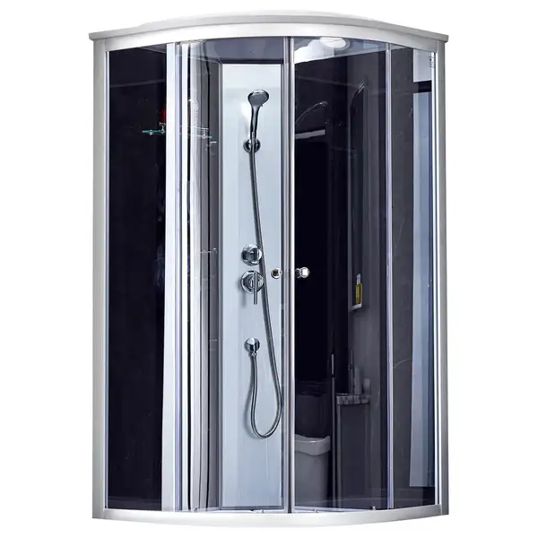 Душевой бокс Lidz Tani SB80x80.SAT.HIGH.GR, стекло тонированное 4 мм без поддона (LTSB8080SATHIGHGR)