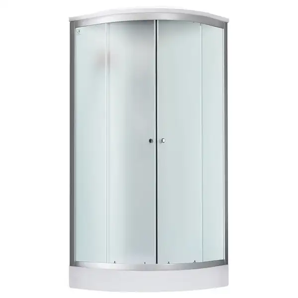 Набор Lidz душевой бокс Tani SB80x80.SAT.LOW.FR, стекло Frost 4 мм + поддон Kupala (LTSB8080SATLOWFR2SET)