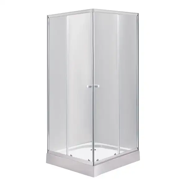 Душевая кабина Lidz Wawel SC90x90.SAT.LOW.TR, стекло прозрачное 4 мм (LWASC9090SATLOWTR)