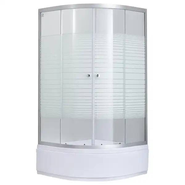 Душевая кабина Lidz Wieza SC80x80.SAT.MID.L, стекло Linie 4 мм (LWISC8080SATMIDL)