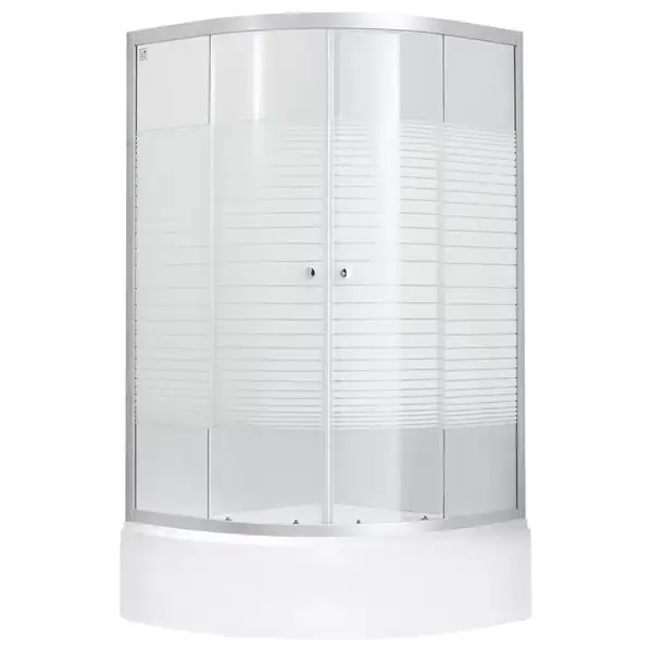 Набор Lidz душевая кабина Wieza SC80x80.SAT.MID.L, стекло Linie 4 мм + поддон с панелью Kupala (LWISC8080SATMIDL2SET)