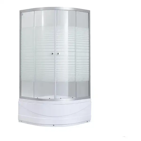 Душевая кабина Lidz Wieza SC90x90.SAT.HIGH.L, стекло Linie 4 мм (LWISC9090SATHIGHL)
