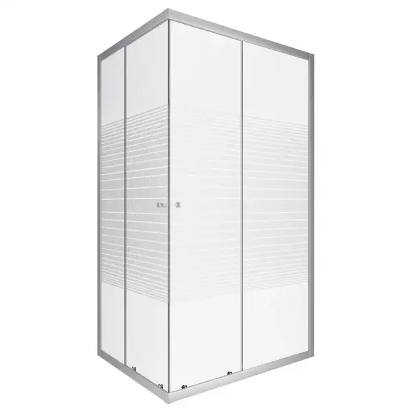 Душевая кабина Lidz Wiezak SC100x80.SAT.LOW.L, стекло Linie 4 мм без поддона (LWKSC10080SATLOWL2)
