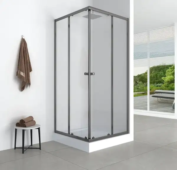 Mixxus CUBIC SC01 Душова кабіна, графіт/прозоре скло (MI6907)