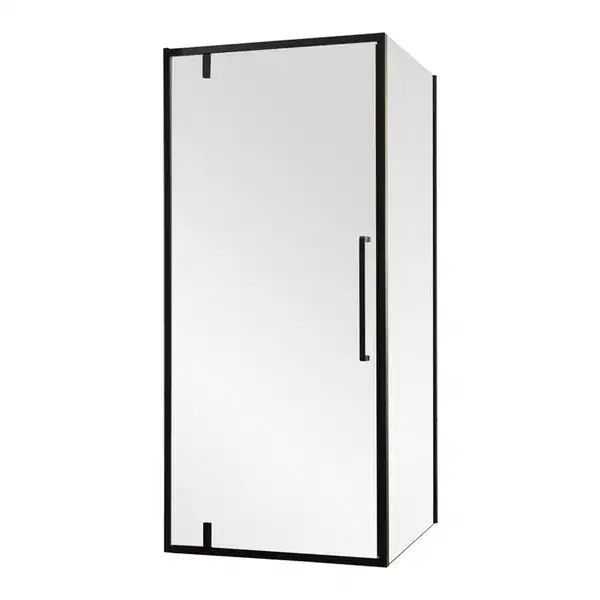 Душова кабіна без піддону Mixxus Premium BEVEL SC01-90x90x195-TR Black прозоре скло 6мм (MI6864)