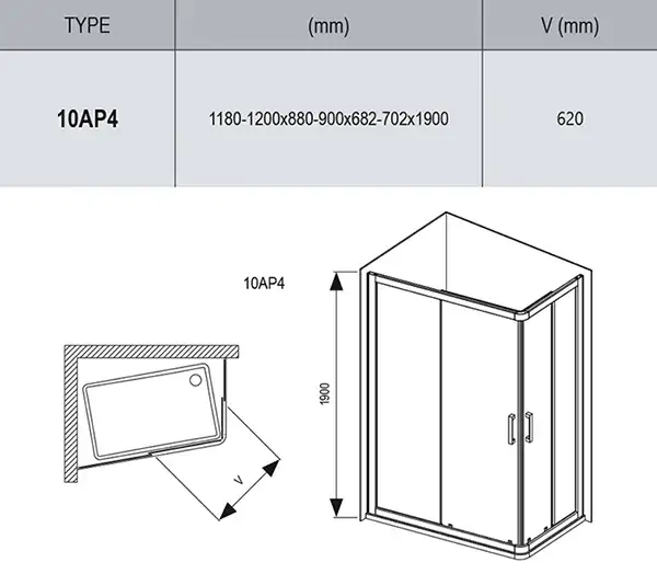 Душова кабіна 10AP4-120/90 полір. алюм. Transparent Ravak Чехія (0ZVG70C00Z1) Душова кабіна 10AP4-120/90 полір. алюм. Transparent Ravak Чехія (0ZVG70C00Z1)