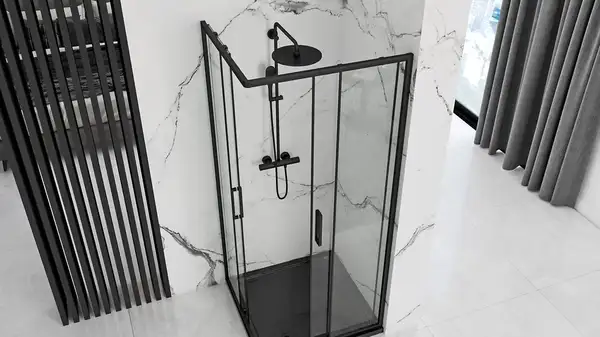 Душевая кабина REA PUNTO BLACK 80х80 (REA-K4800)