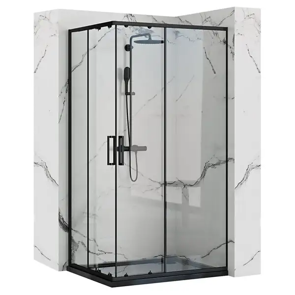 Душевая кабина REA PUNTO BLACK 80х100 (REA-K4806)