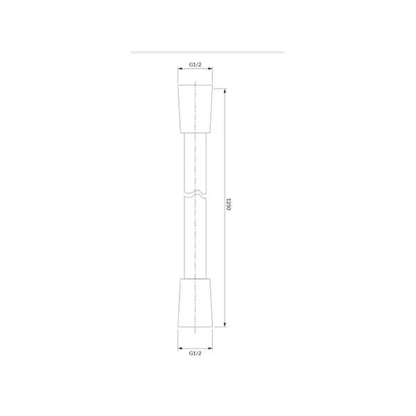 душовий шланг Omnires black mat 125 cm (022-XBL)