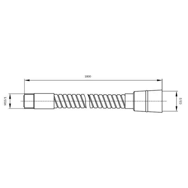 душовий шланг Omnires gold 180 cm (062MGL)
