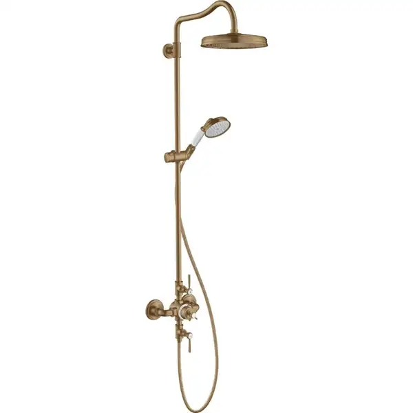Душова система Axor Classic 240 1jet з термостатом, brushed bronze (16572140)
