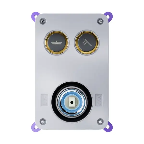 Душовий гарнітур прихованого монтажу Corsan CMZ066MBL BLACK + BOX чорний (646987)
