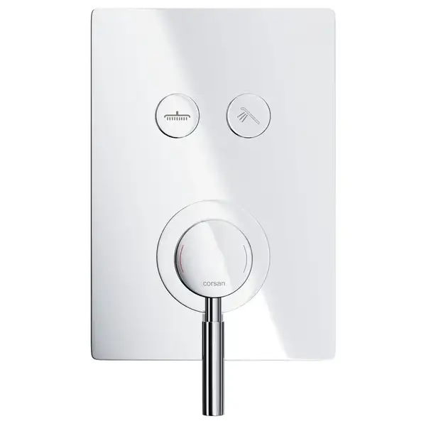 Душовий гарнітур прихованого монтажу Corsan CMZ068CH CHROM + BOX хром (647007) Душовий гарнітур прихованого монтажу Corsan CMZ068CH CHROM + BOX хром (647007)