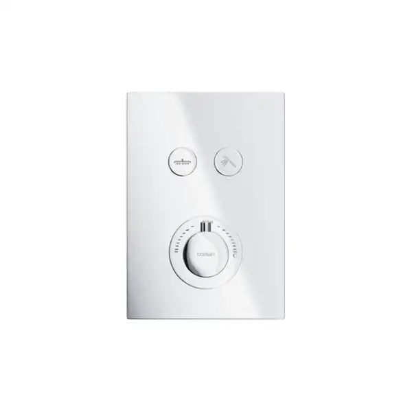 Душовий гарнітур прихованого монтажу Corsan CMZ069TCH CHROM + BOX хром з термостатом (647014) Душовий гарнітур прихованого монтажу Corsan CMZ069TCH CHROM + BOX хром з термостатом (647014)