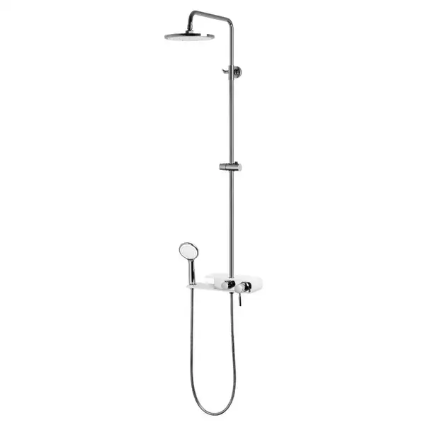 Душовий гарнітур Corsan KLAR FIBER CHROME WHITE (CMN002)
