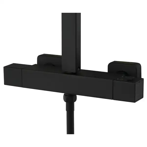 Душовий гарнітур Corsan ANGO BLACK MATT з термостатом (CMN019)