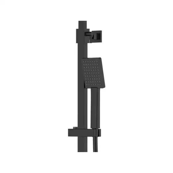 Душевой гарнитур Corsan ANGO BLACK MATT с изливом (CMN02MBLW)