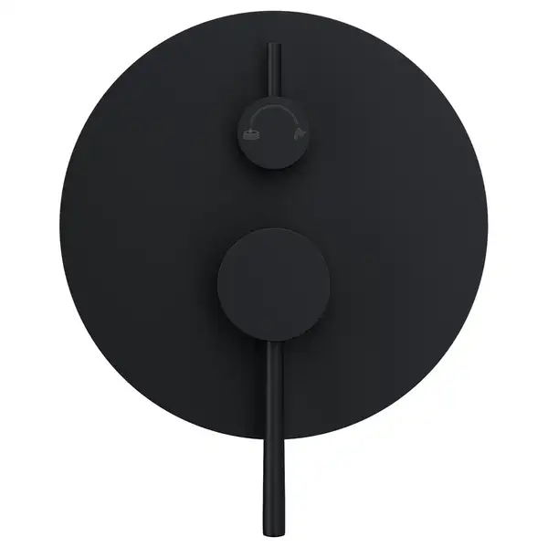 Душевая система CORSAN LUGO BLACK + BOX скрытого монтажа (Z03MBL)