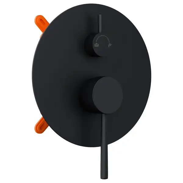 Душевая система CORSAN LUGO BLACK + BOX скрытого монтажа (Z03MBL)