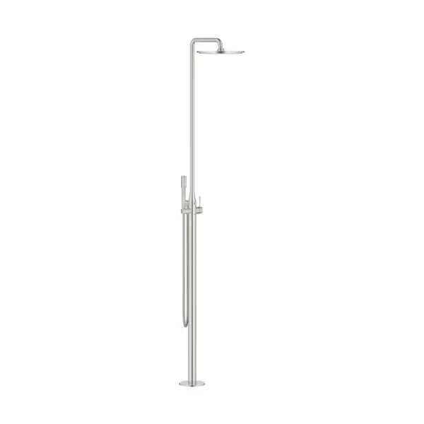 Душова система Grohe Essence одноважільна, підлогового монтажу, supersteel (23741DC1)