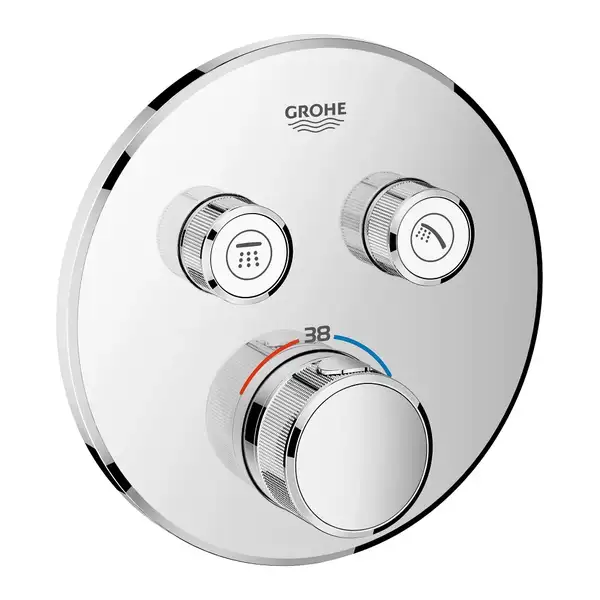 Душевая система скрытого монтажа с термостатом Grohe Grohtherm SmartControl c Tempesta 250 (цвет - хром) (26416SC1) фото 2 Aquada.com.ua Душевая система скрытого монтажа с термостатом Grohe Grohtherm SmartControl c Tempesta 250 (цвет - хром) (26416SC1) фото 2 Aquada.com.ua
