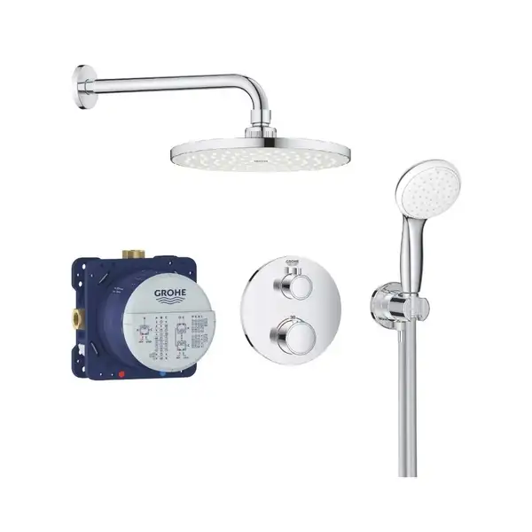 Набір GROTHERM 3472700L терм.+верх.душ Temp.Cosm.200мм+ручн.душ NTempesta 100 II set 5,7 GROHE НІМЕЧЧИНА Набір GROTHERM 3472700L терм.+верх.душ Temp.Cosm.200мм+ручн.душ NTempesta 100 II set 5,7 GROHE НІМЕЧЧИНА