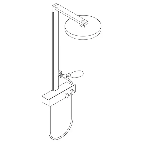 Hansgrohe Rainfinity Showerpipe 360, чорний матовий (26853670)