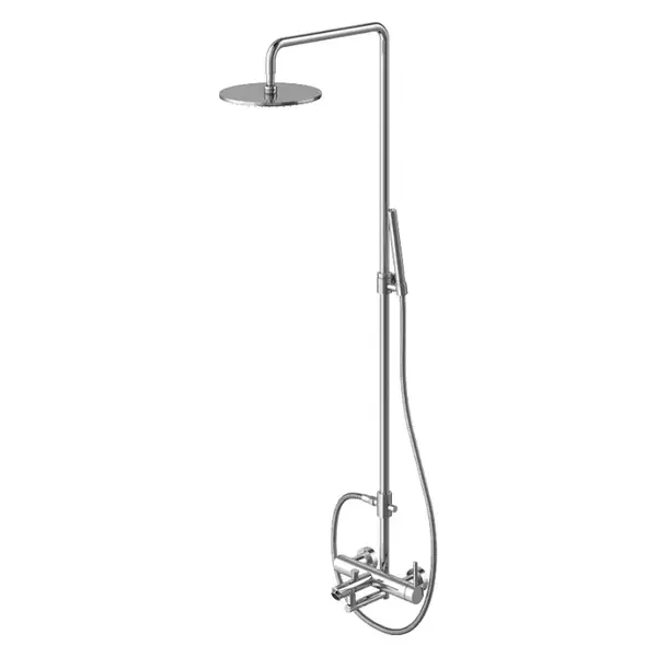 Душевой гарнитур KOHLMAN ROXIN CHROM с изливом (QW277R)