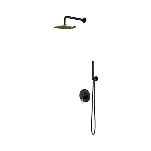 душова система прихованого монтажу Omnires Y black/gold (SYSY18BLGL)