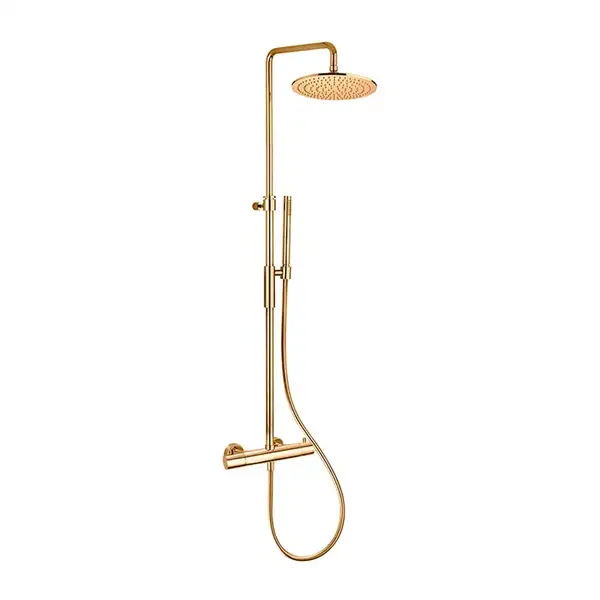 Paffoni BIRILLO Душова система, Gold Spazzolato (ZCOL646KLIQHGSP)