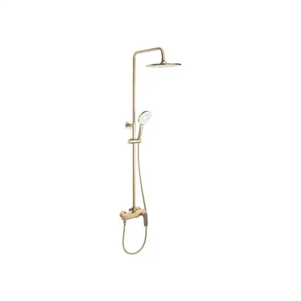 Душевой гарнитур REA  AVALON BRUSHED GOLD матовое золото с изливом (REA-P2400)