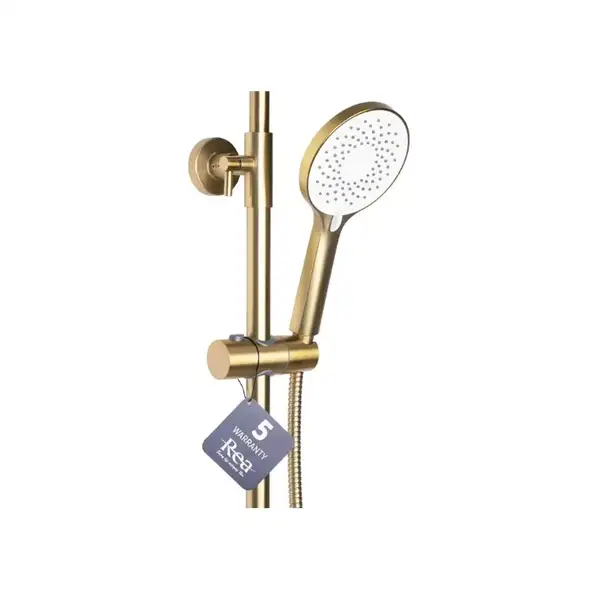 Душевой гарнитур REA  AVALON BRUSHED GOLD матовое золото с изливом (REA-P2400)