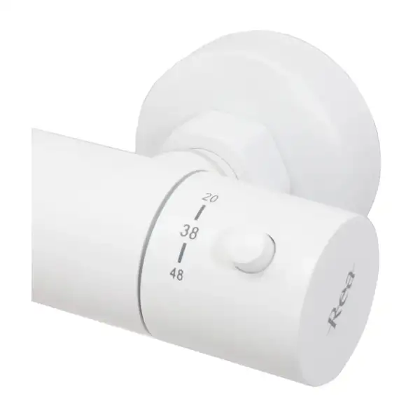 Rea Lungo Душовий гарнітур з термостатом, білий (REA-P6608)