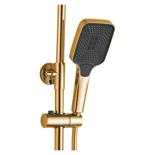 Душевой гарнитур REA HELIX GOLD с изливом (REA-P6619)