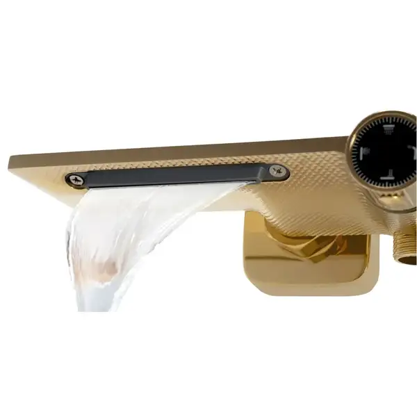 Душевой гарнитур REA HELIX GOLD с изливом (REA-P6619)
