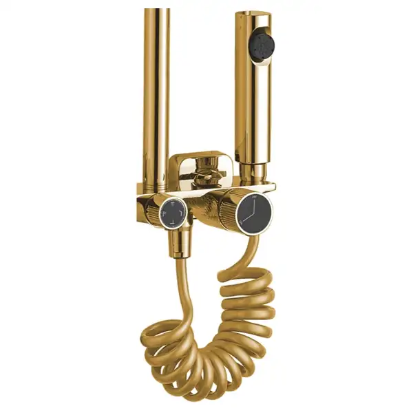Душевой гарнитур REA HELIX GOLD с изливом (REA-P6619)