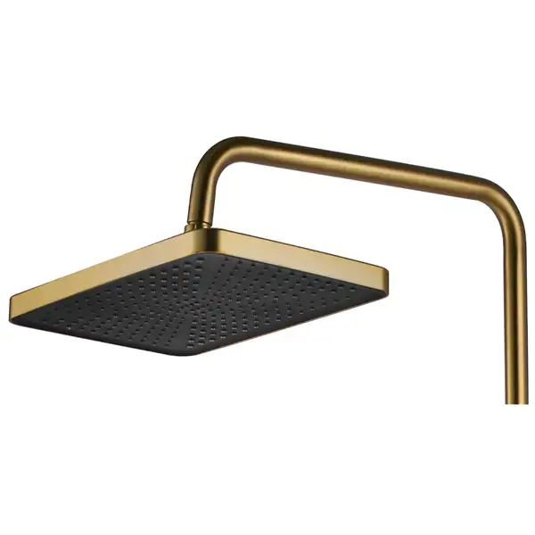 Душевой гарнитур REA ROB BRUSHED GOLD с термостатом и изливом (REA-P6623)