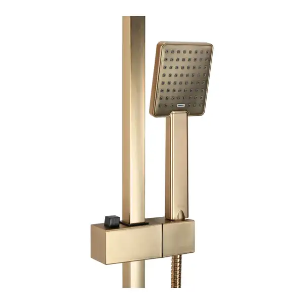 Душевой гарнитур REA JACK BRUSHED GOLD с изливом (REA-P7050)