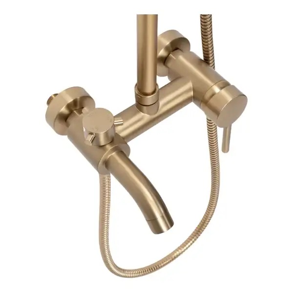 Душевой гарнитур REA LUIS BRUSHED GOLD с изливом (REA-P7051)