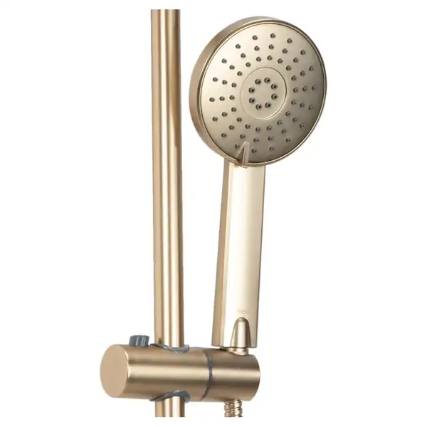 Душевой гарнитур REA LUIS BRUSHED GOLD с изливом (REA-P7051)