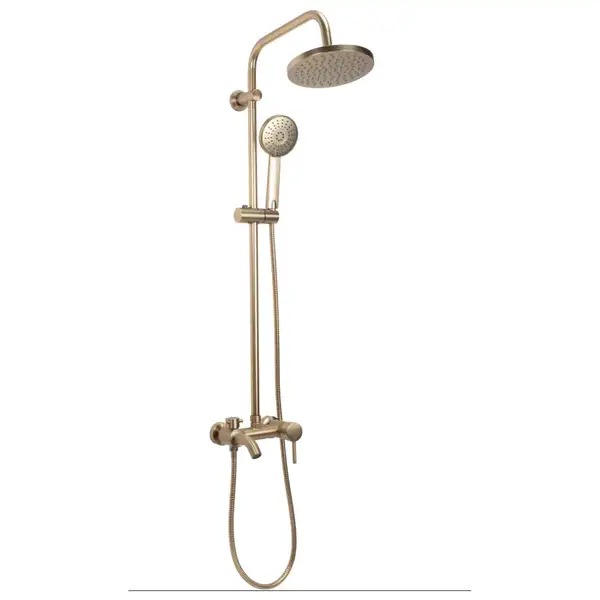 Душевой гарнитур REA LUIS BRUSHED GOLD с изливом (REA-P7051)