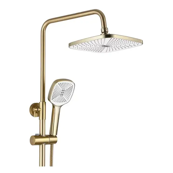 Душевой гарнитур REA  ARGUS BRUSHED GOLD золотой матовый с изливом (REA-P7841)