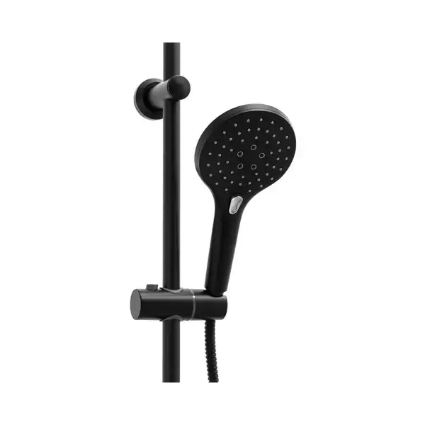 Душевой гарнитур Yoka BERGEN 25 BLACK черный с термостатом (BP.BERGEN THERM 25 BLK)