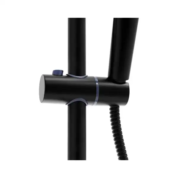 Душевой гарнитур Yoka BERGEN 25 BLACK черный с термостатом (BP.BERGEN THERM 25 BLK)