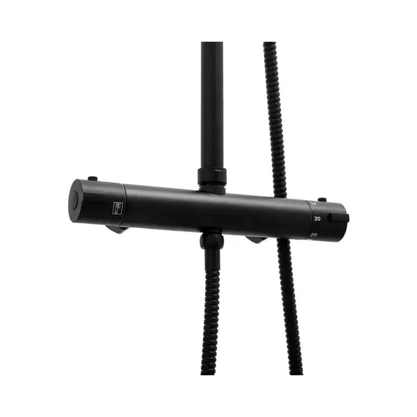 Душовий гарнітур Yoka BODO 23 BLACK черный з термостатом (BP.BODO THERM 23 BLK)