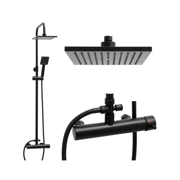 Душевой гарнитур Yoka FLOVA 20 BLACK черный (BP.FLOVA 20 BLK)