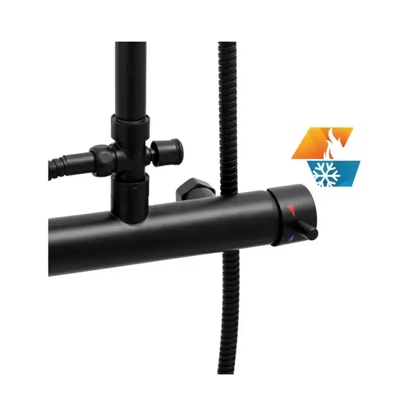 Yoka Flova 25 Черный душевой гарнитур (BP.FLOVA 25 BLK)
