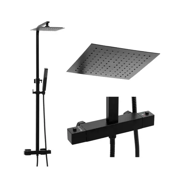 Душовий гарнітур Yoka GIRA 25 BLACK черный з термостатом (BP.GIRA THERM 25 BLK) Душовий гарнітур Yoka GIRA 25 BLACK черный з термостатом (BP.GIRA THERM 25 BLK)